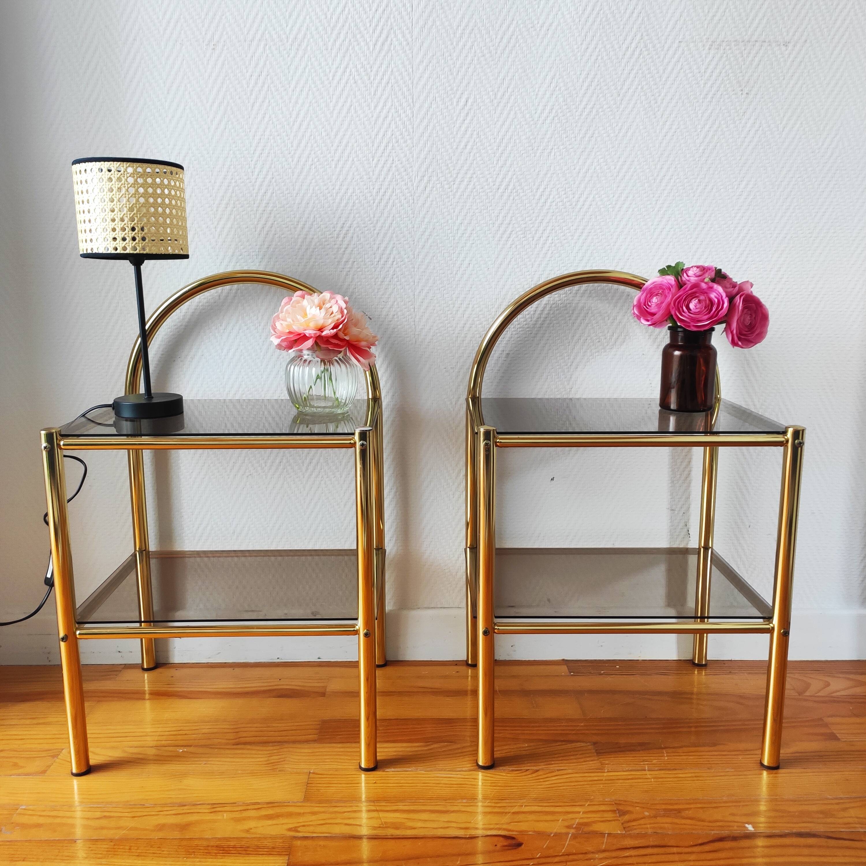 Pair of vintage bedside tables 1970