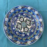 Handmade ceramic collector's plate, glazed with enamels, signed by Adiguzel Gini, Türkiye
