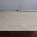 Travertine coffee table
