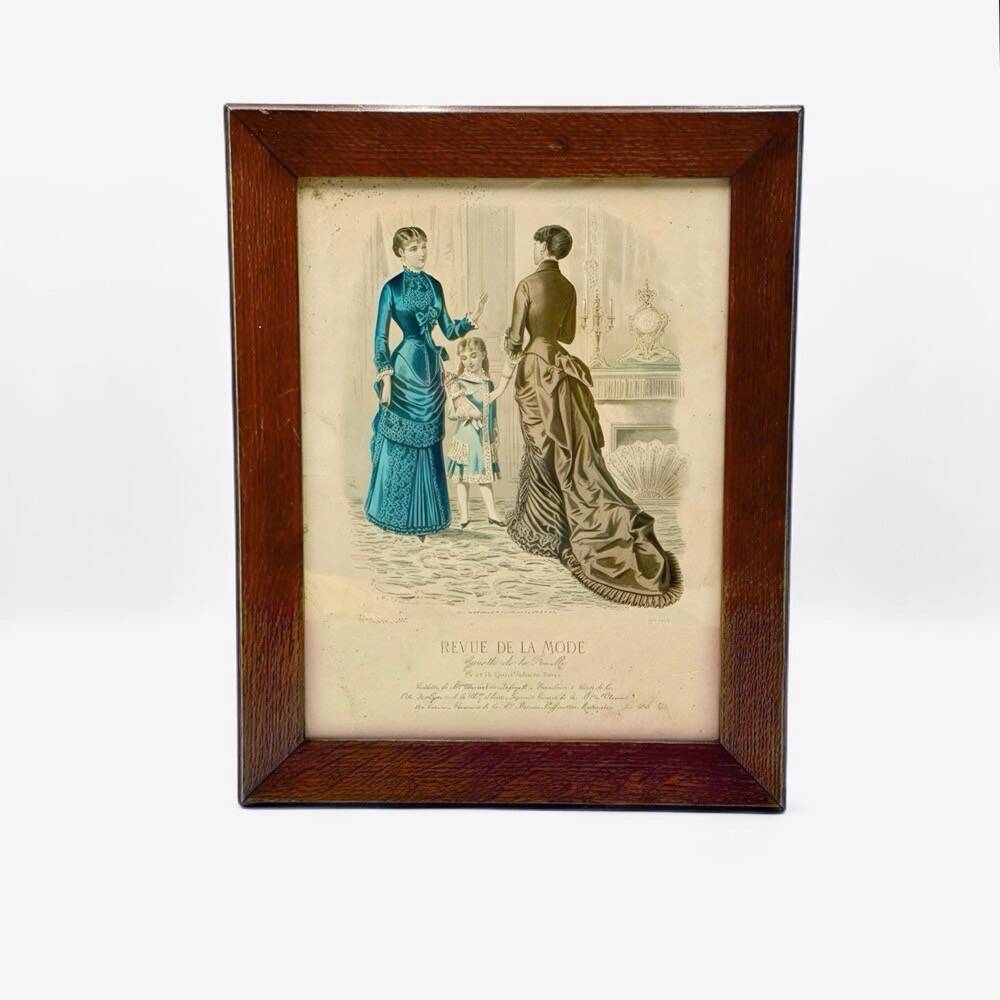 Fashion Review Engraving Frame 1882