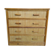 Small chest of drawers in rattan and bamboo