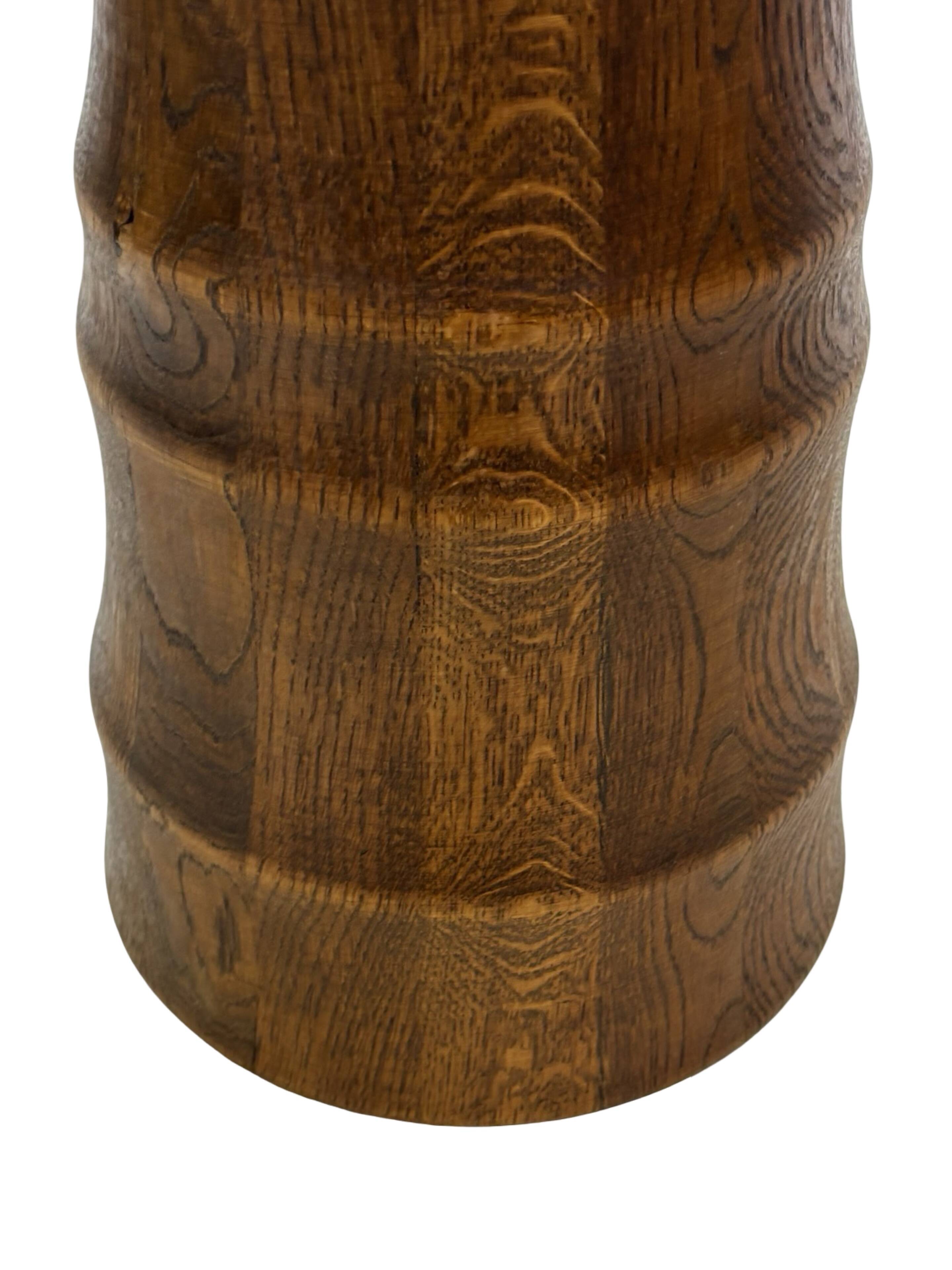 Vintage umbrella holder wooden basket storage 1960 minimalist design