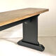 Antique refectory bench in solid wood