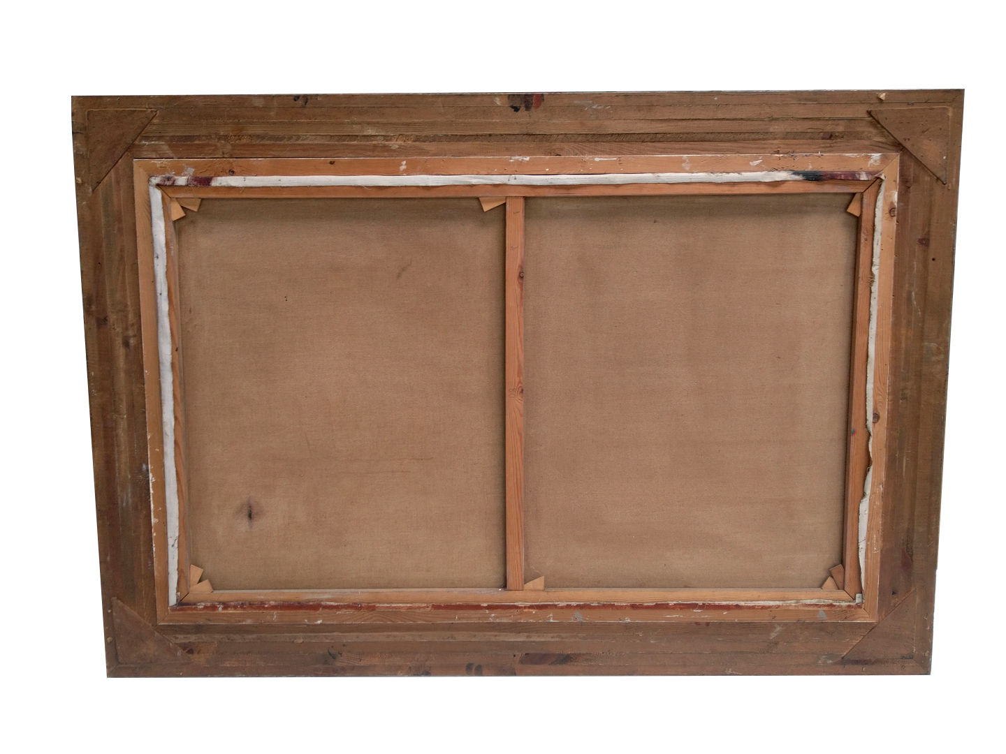 Huile antique géante sur toile par M.S. Dufour
