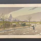 Lithograph by Henri Rivière The Fortifications