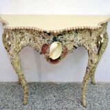 Mid-century french shell console table