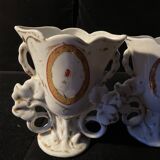 Paire vases d'église