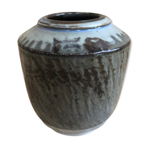 Vase céramique blanc - marron