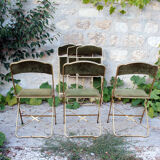 Set of 6 vintage folding chairs