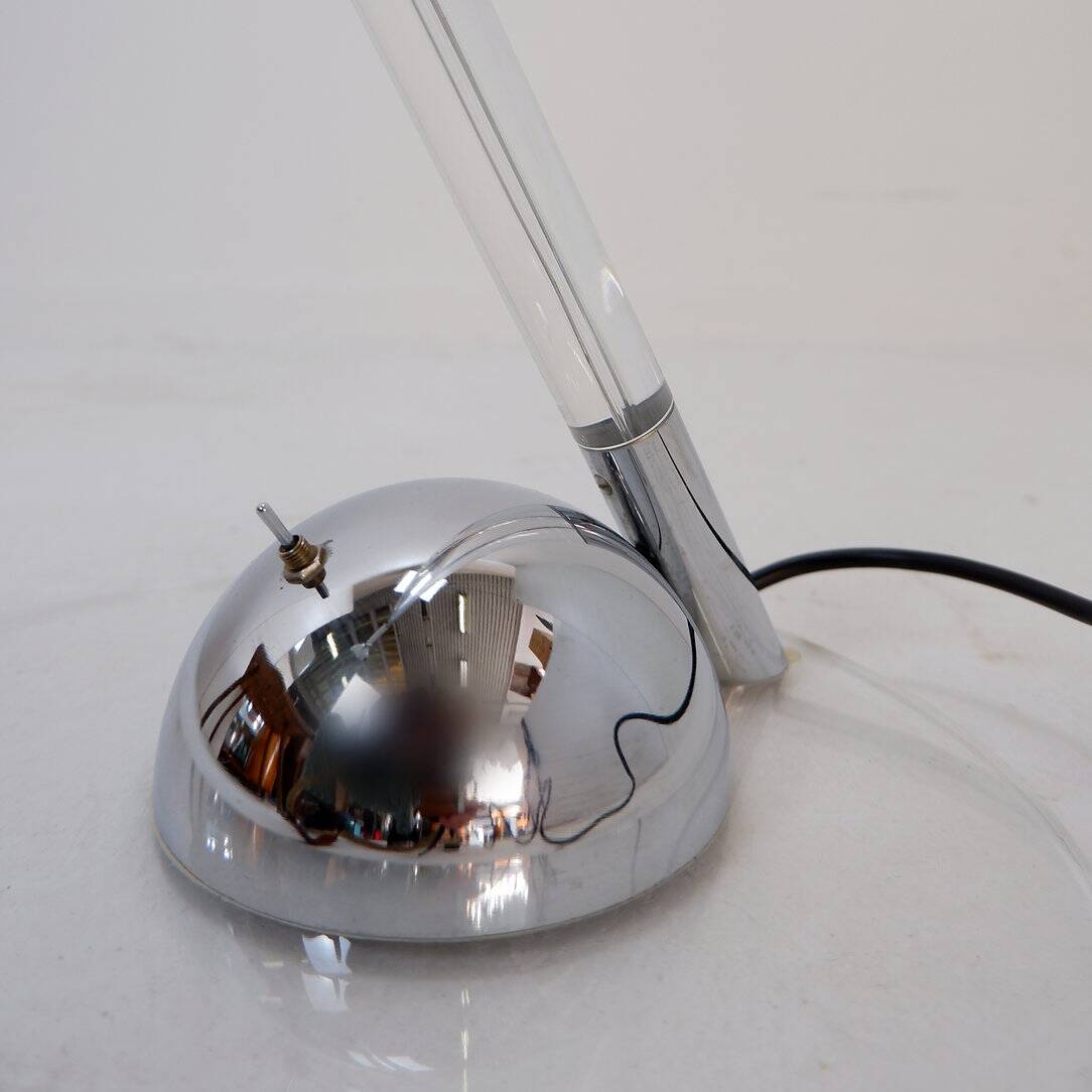 Postmodern Translucent Acrylic glass Table Lamp - 1980s