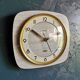 Vintage formica clock rectangular silent wall clock "Gray Galion"