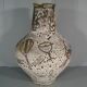Vallauris ceramic vase signed Bessone décor orchestra instrument music