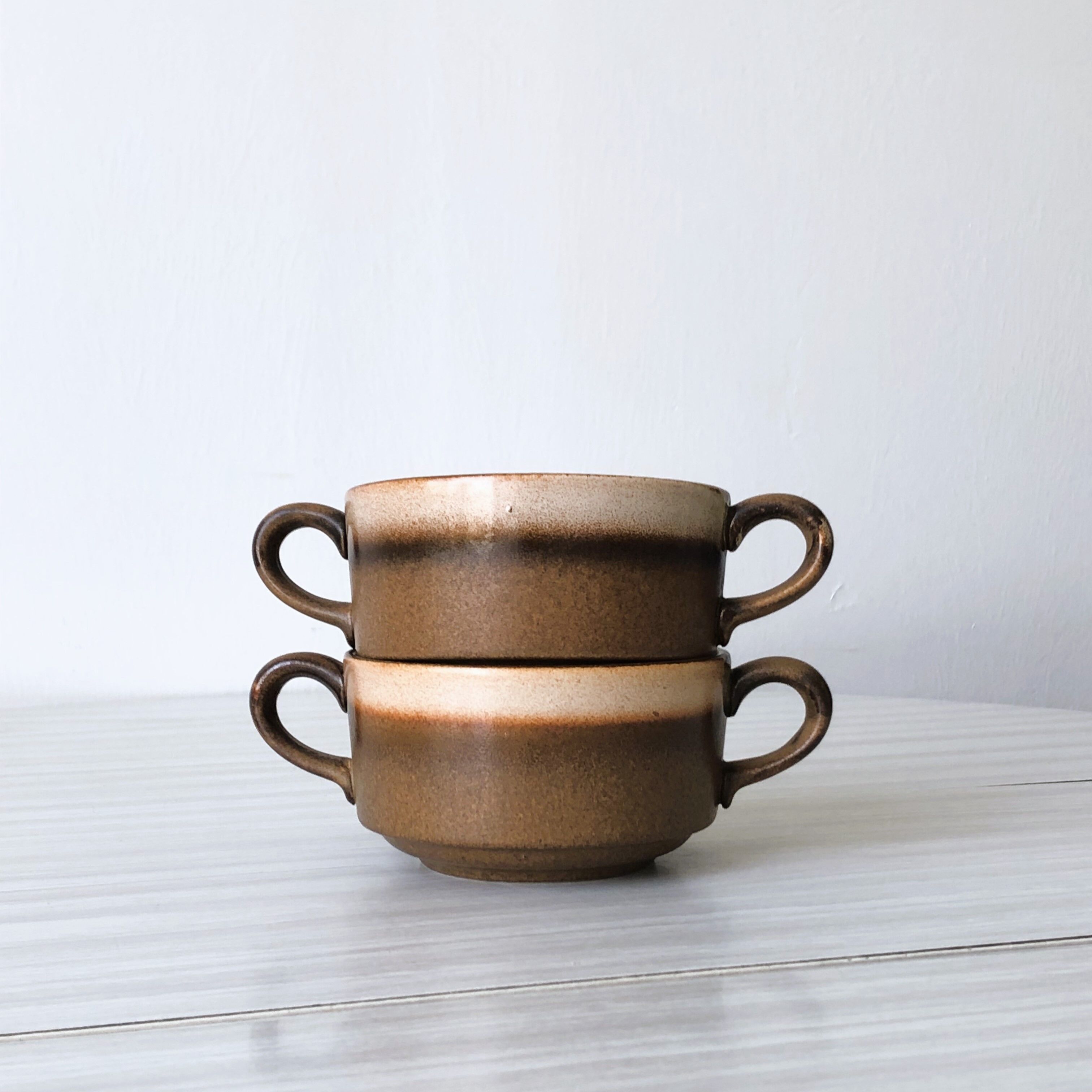 Set of 2 bowls - ceramic cups Germany Staffel
