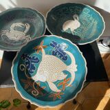 Set of ceramic wall plates