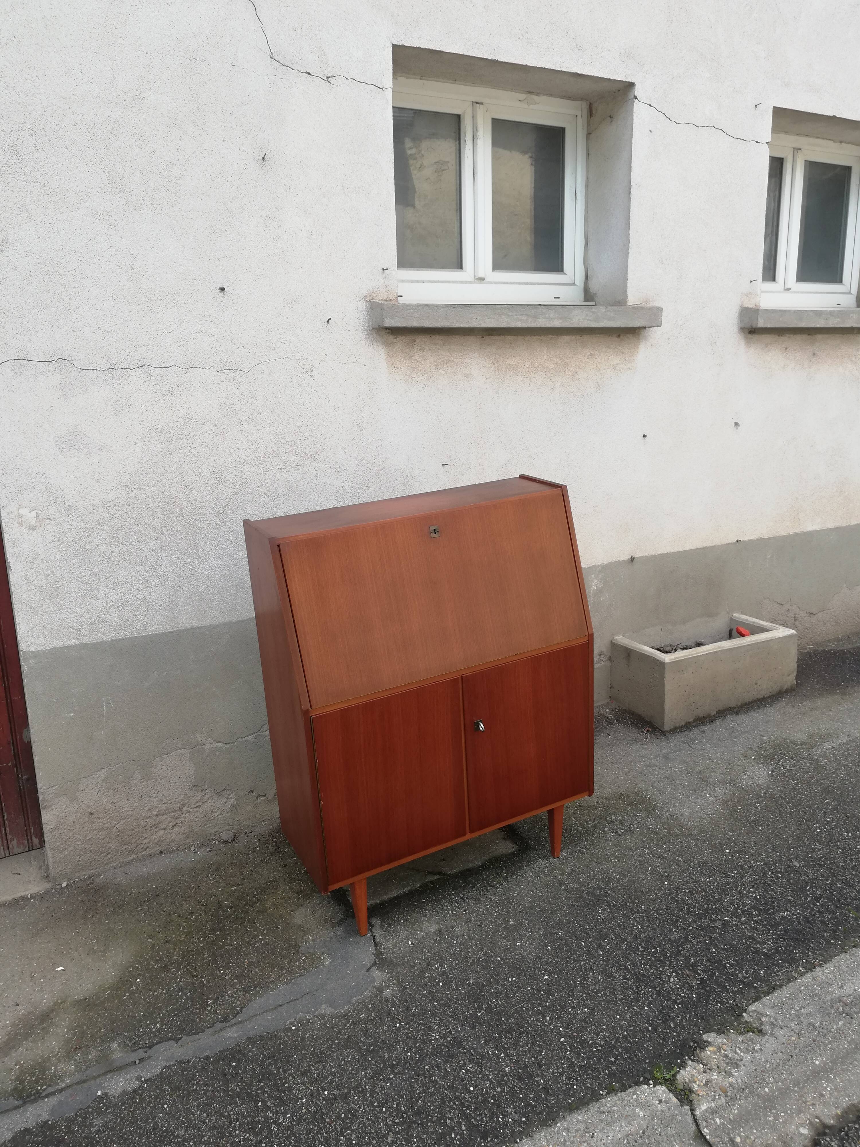 Vintage secretary 2 doors 1 flap