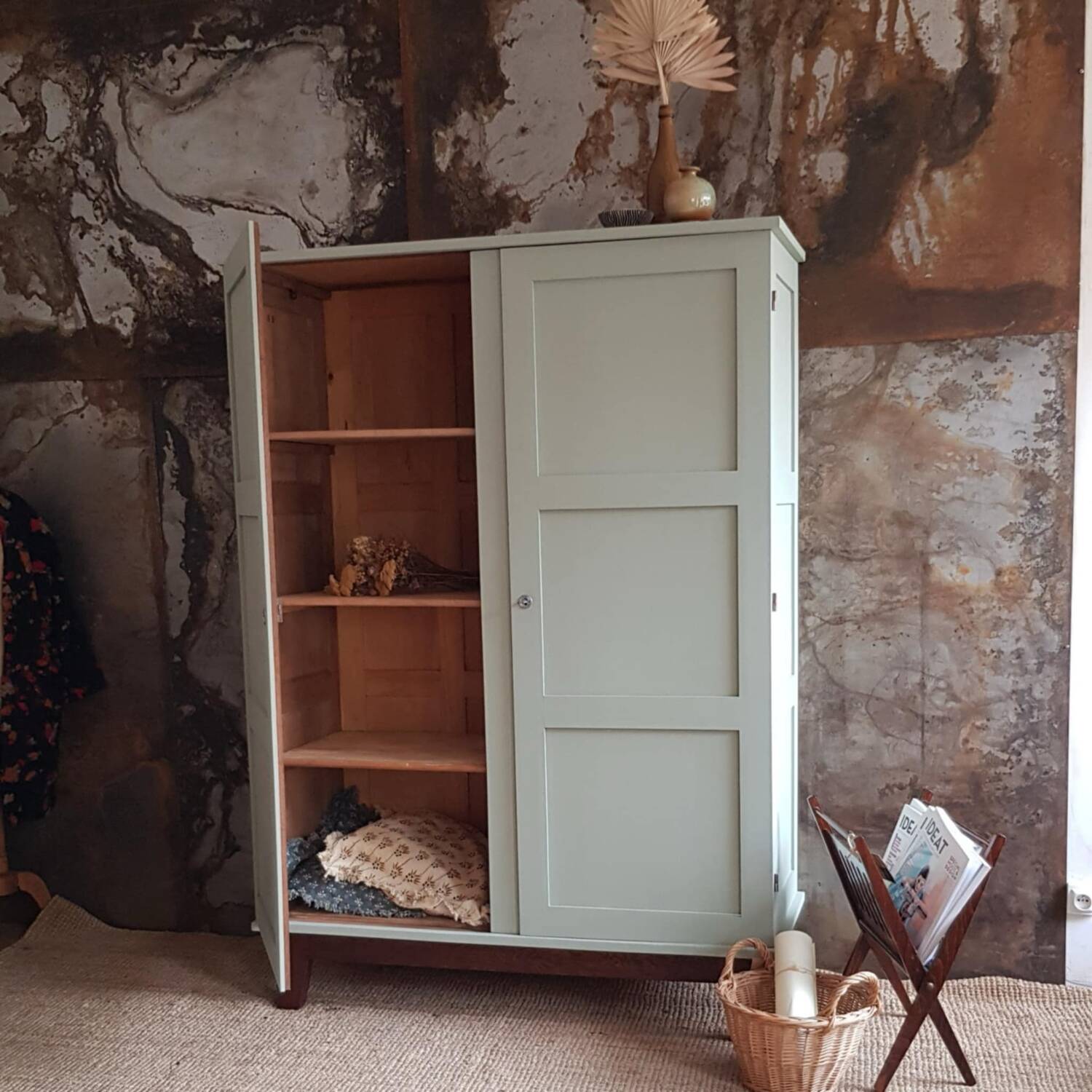 René Gabriel renovated celadon wardrobe