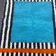 Handmade pure wool rug, size 100 x 200 cm