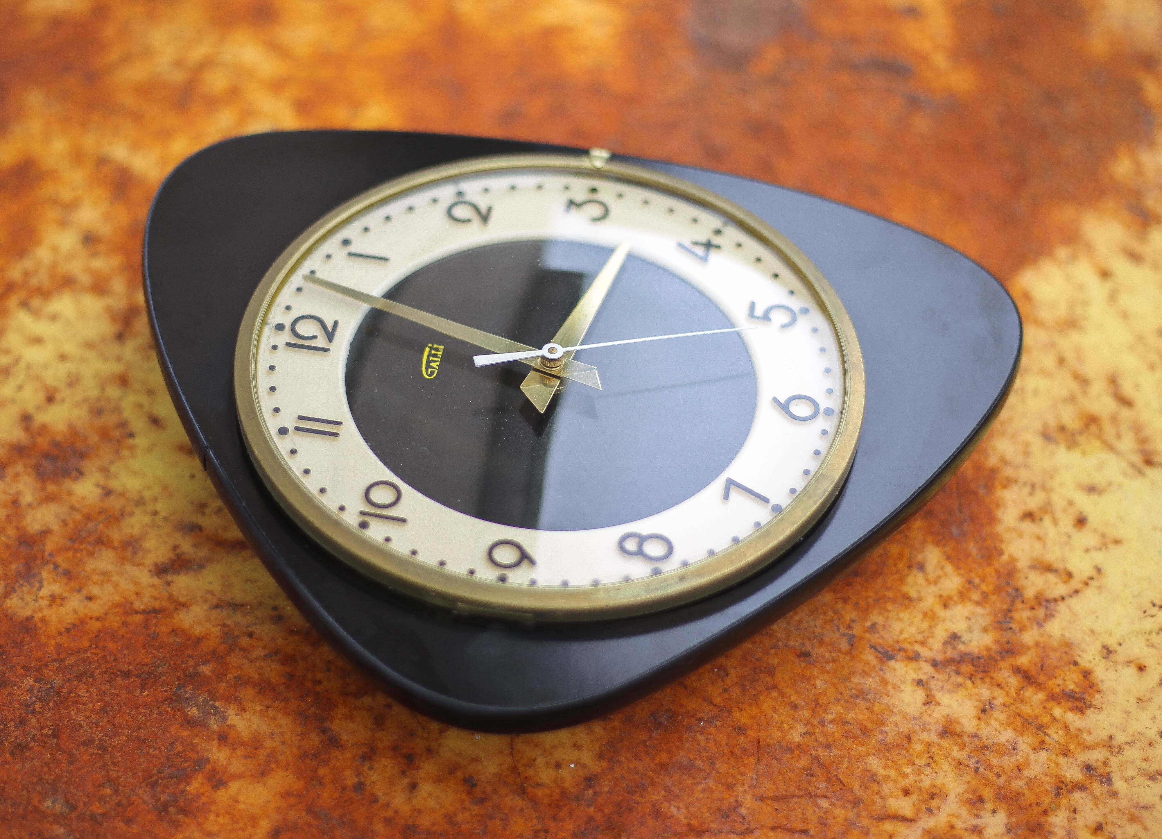 Galli vintage clock, vintage pendulum, wall clock, 60's