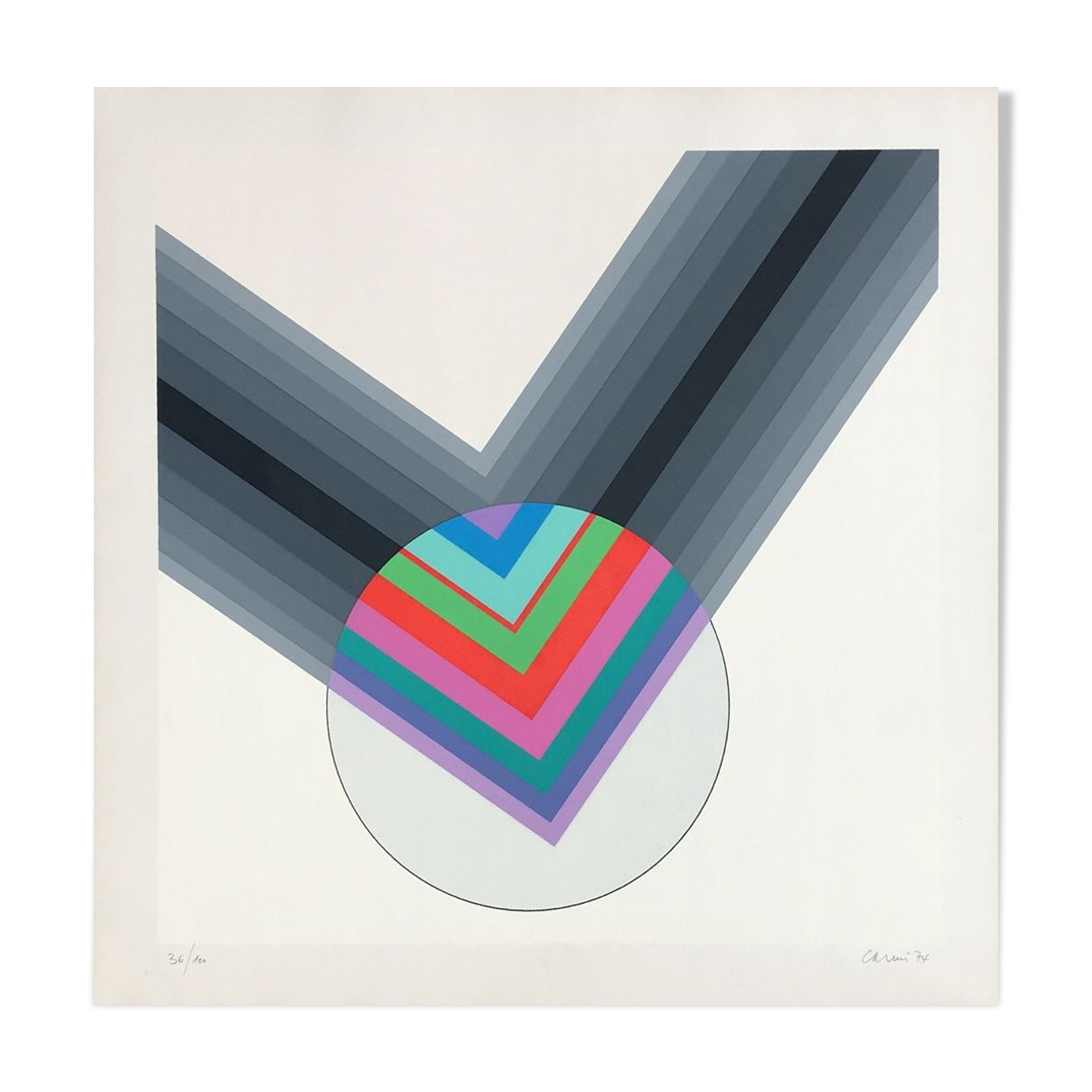 Eugenio carmi "sono per immaginazione" poster 1974