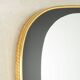 Italian wall mirror with brass frame, 1950s