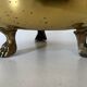 Hollywood Regency style umbrella stand, brass finish and lio pattern.
