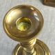 Brass and Lucite Candle Holder
