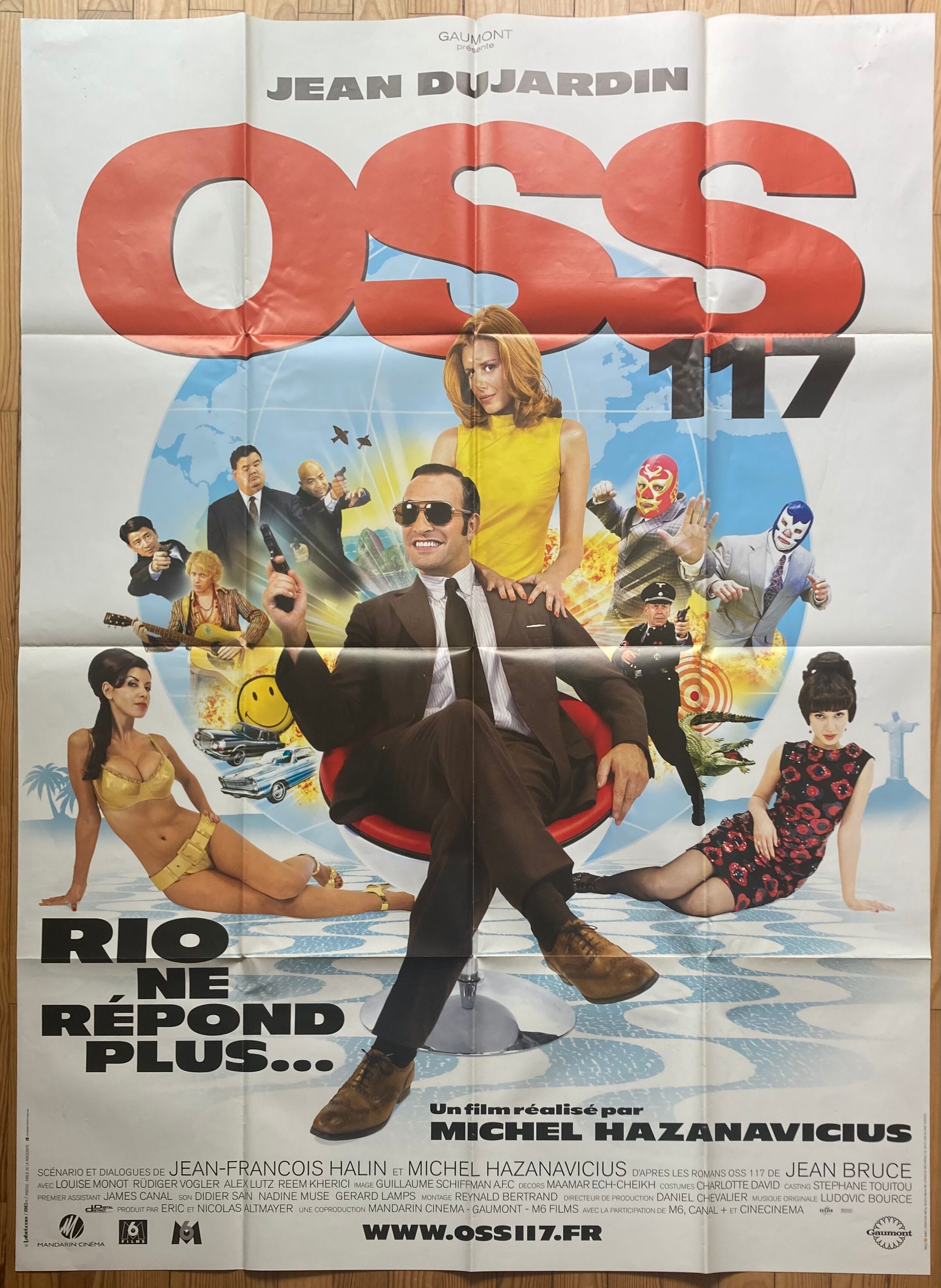 Original cinema poster "OSS 117 Rio no longer responds" Jean Dujardin