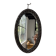 Miroir brutaliste ovale « chaine » 1950