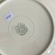 6 antique beige earthenware dinner plates with gold trim by Villeroy and Boch.