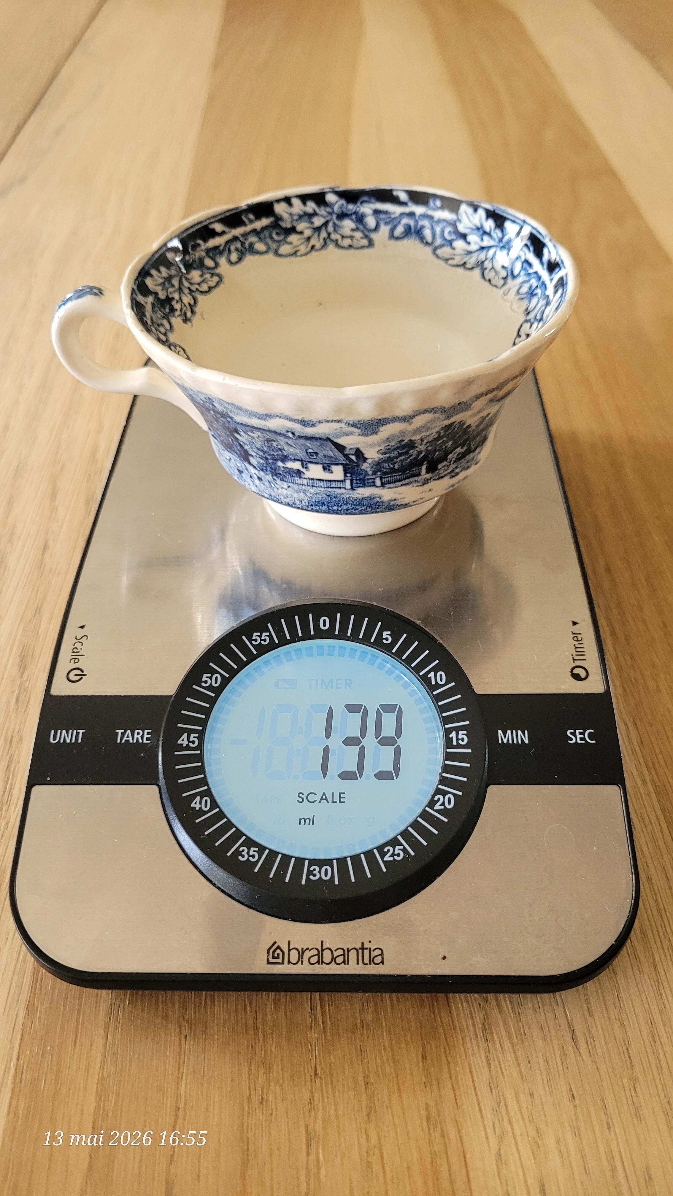 4 tasses anciennes Sté Céramique Maestricht Boerenhoeve bleues