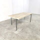 Vintage travertine and chrome coffee table, 1970s