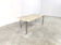 Vintage travertine and chrome coffee table, 1970s