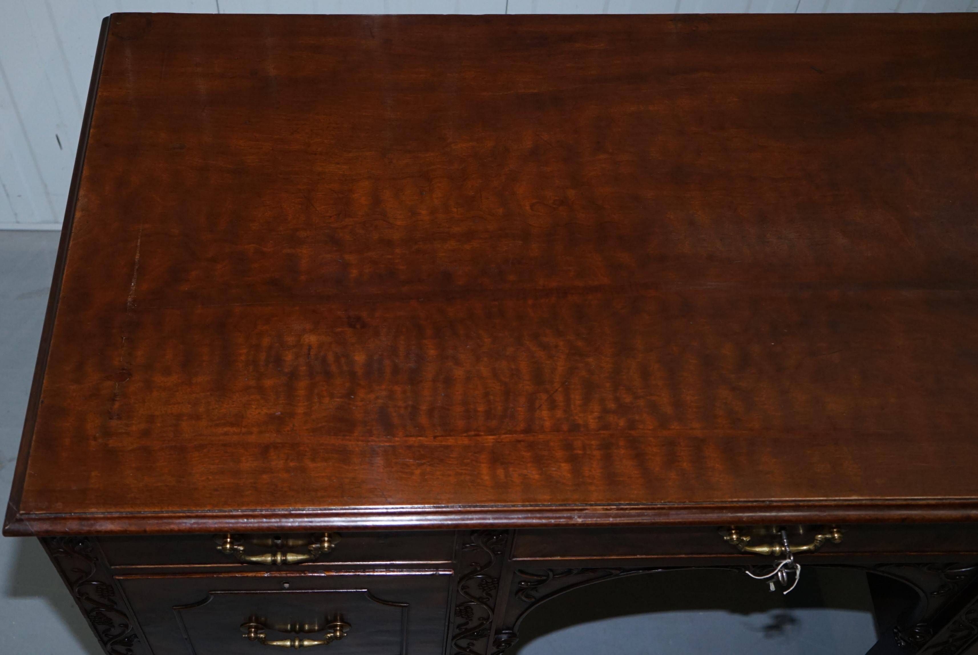 George III mahogany buffet Viscountess Boyd of Ince Castle Chippendale