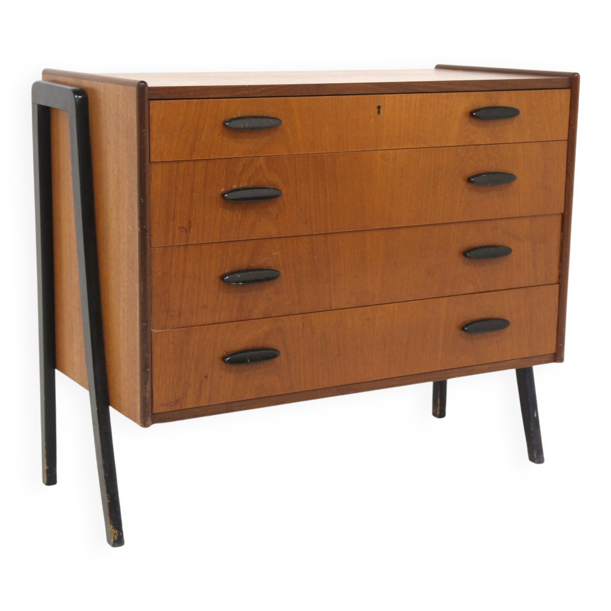 Scandinavian teak commode, Sweden, 1960