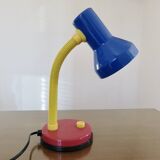 Memphis style lamp, 80s primary colors