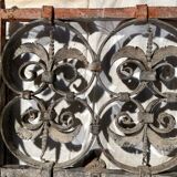 17th century wrought iron railing, balcony barrier railing