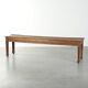 Antique French oak hallway bench/dining table bench from the 19th century