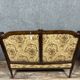 Louis XVI style wingback bench in carved wood circa 1850