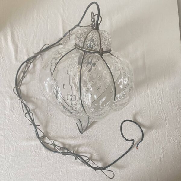 Lanterne vénitienne en verre de Murano