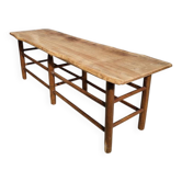 Banc-table de ferme esprit Nature