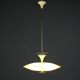 Vintage ceiling light in glass and aluminium, Italy, 1950s.