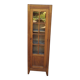 Showcase an old door, small bookshelf.