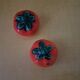 Vintage slip tomato salt and pepper shakers