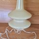 Large vintage 1970s tinted glass lamp with shade.