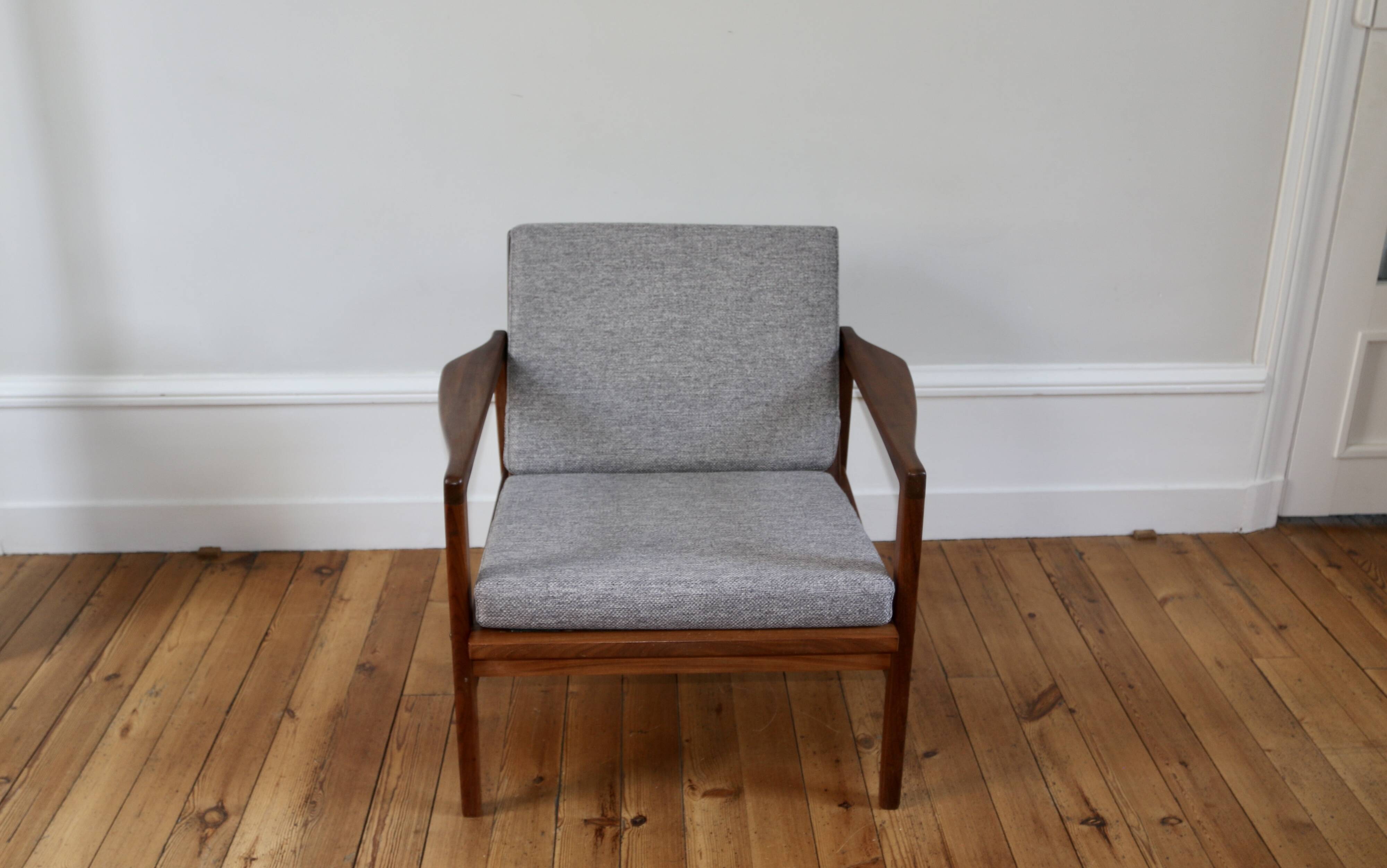 Fauteuil scandinave en teck, 1960