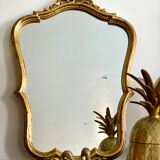 Old rocaille gilded mirror