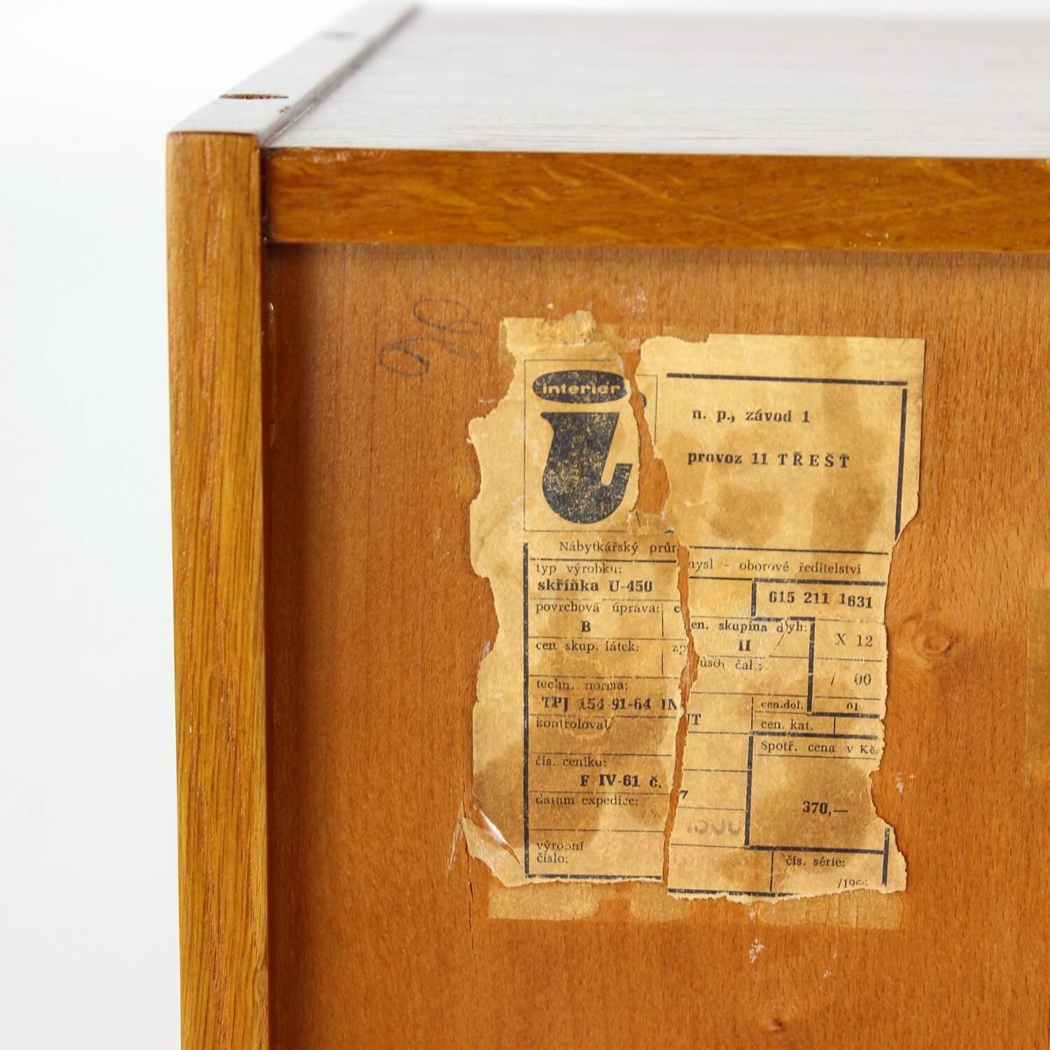 Vintage Sideboard U 450 By Jiri Jiroutek For Interier Praha, Czechoslovakia