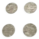 Set of 4 vintage mother-of-pearl coasters