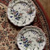 2 assiettes terre de fer gien