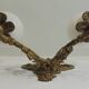 Antique gilt bronze wall light with two globes – Rococo style,